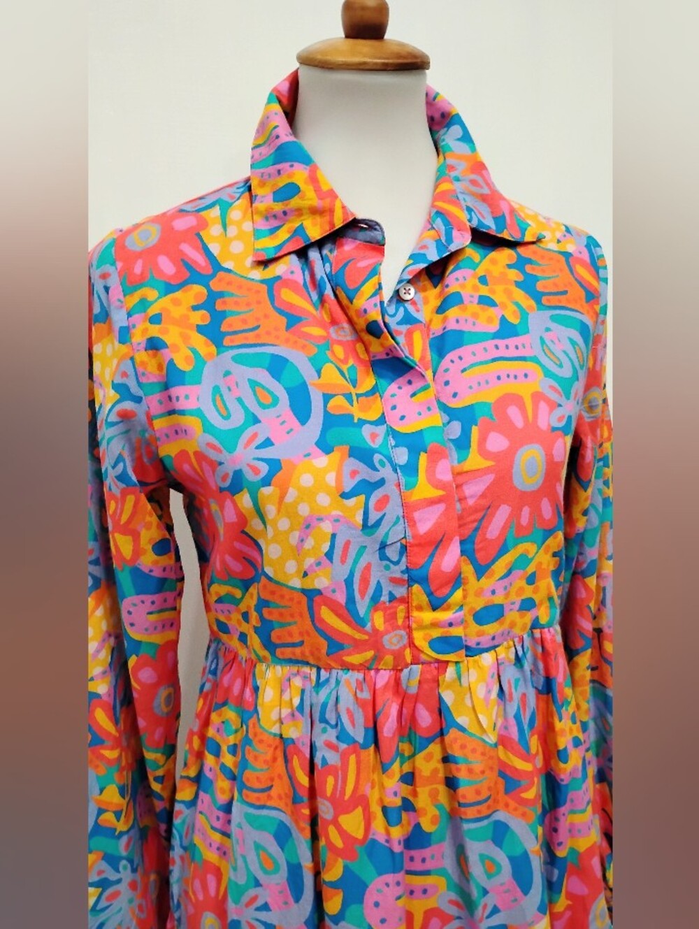 BRITON COURT TIERED FLORAL DRESS